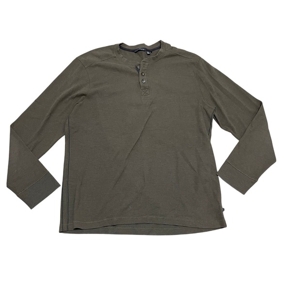 Toad & Co Other - Toad & Co Men's XXL Brown Henley Long Sleeve Shirt Waffle Thermal Pull Over